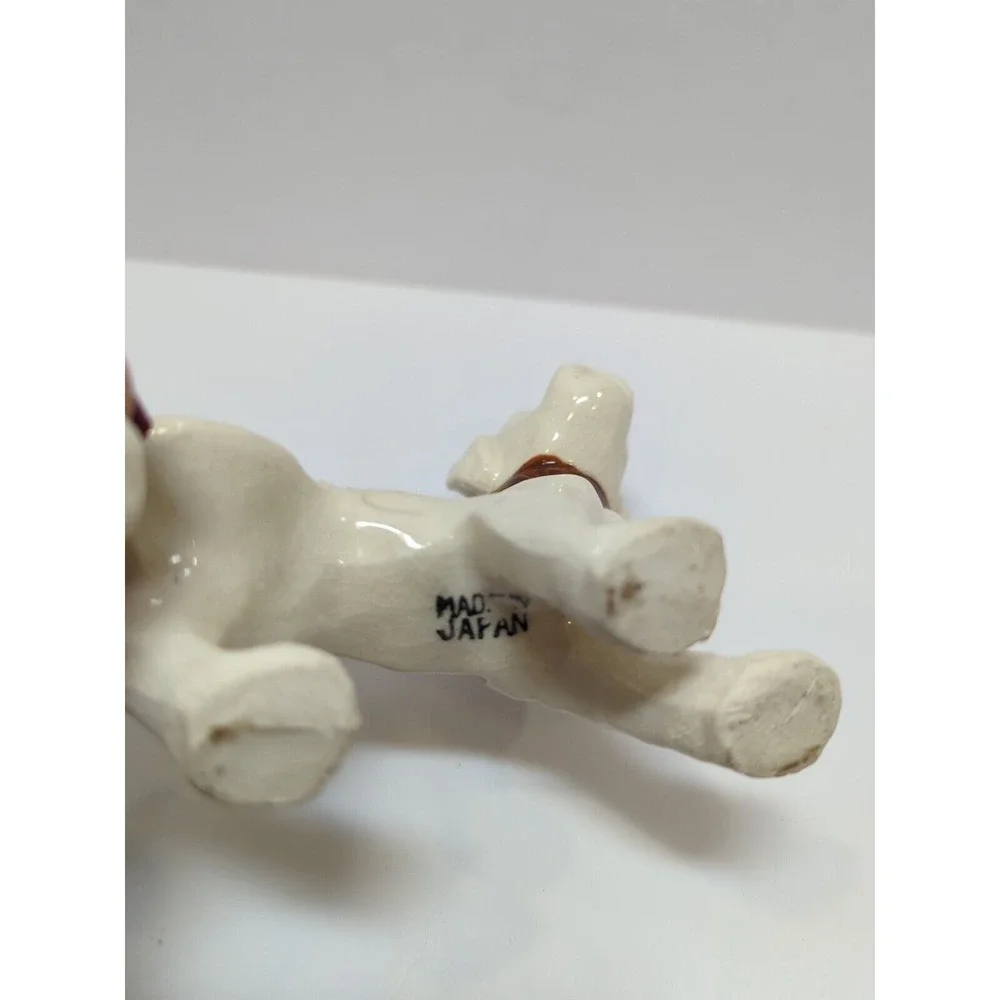 Vintage porcelain Terrier dog figurine small made in Japa